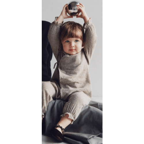 PLAID ROMPER - Brown / Ecru | ZARA United States