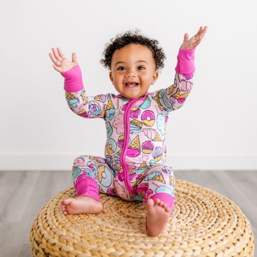 Pink Sweet Treats Bamboo Viscose Zippy
– Little Sleepies