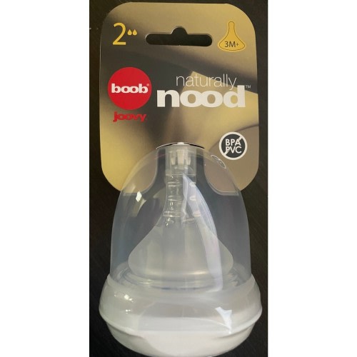 NEW Joovy Boob Naturally Nood Bottle Nipples Featuring Ultra-Strong Silicone