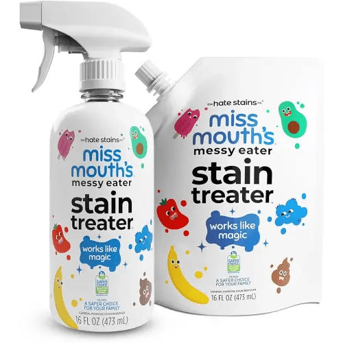 Miss Mouth's Messy Eater Stain Treater - 16oz Spray and 16oz Refill Pouch