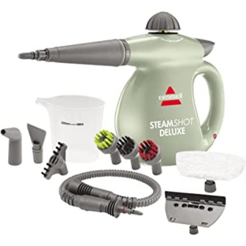 BISSELL SteamShot Deluxe Hard Surface Steam Cleaner with Natural Sanitization, Multi-Surface Tools Included to Remove Dirt, Grime, Grease, and More, 39N7A