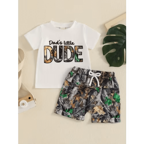 baby boys shorts set short sleeve letters print t shirt - Temu