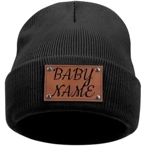 Custom Baby Beanie for Kids Adults with Name Personalized Toddler Beanies Winter Hat Customized Gifts