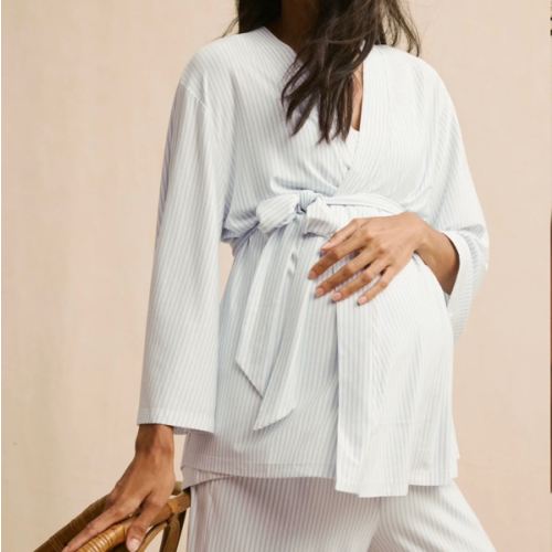 LAKE | Women | DreamModal Pajamas | Fog Maternity Kimono Bundle