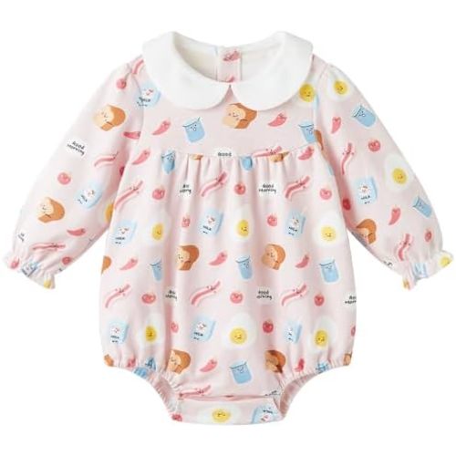 pureborn Baby Girls Boys Bodysuit Super Soft Cotton Romper 0-24 Months