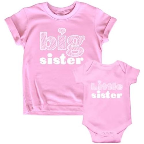 Unordinary Toddler Big Sister Little Sister Outfits Matching Shirts Sibling Gifts girls newborn baby set