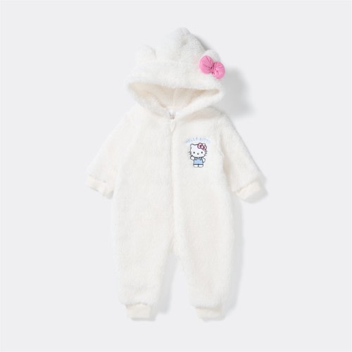 Hello Kitty Kids Fluffy Coverall - Off White