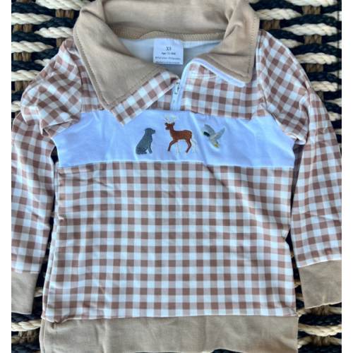 Dog, Deer & Duck Plaid Zip Pullover – Little Southern Brand