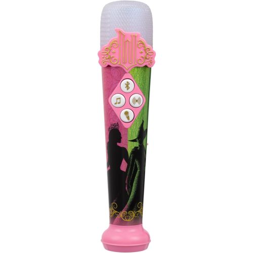 eKids Wicked Karaoke Microphone for Kids, Bluetooth Microphone Includes Built-in Music and Light Show, Designed for Fans of Wicked Toys