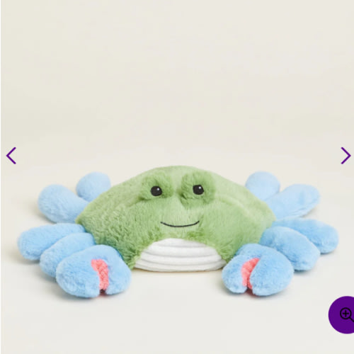 Blue Crab Warmies | Microwavable Blue Crab Warmies Stuffed Animal | Warmies USA