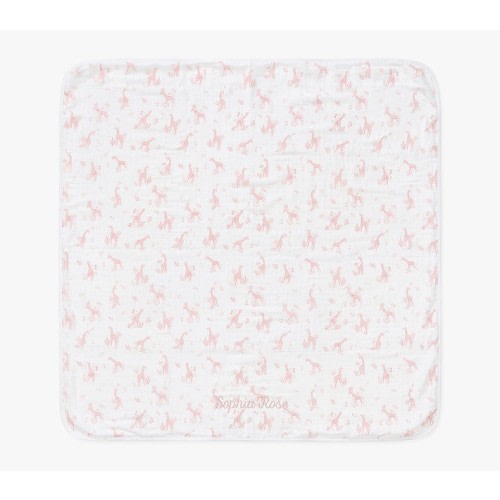 Gigi Giraffe Oversized Organic Muslin Baby Blanket