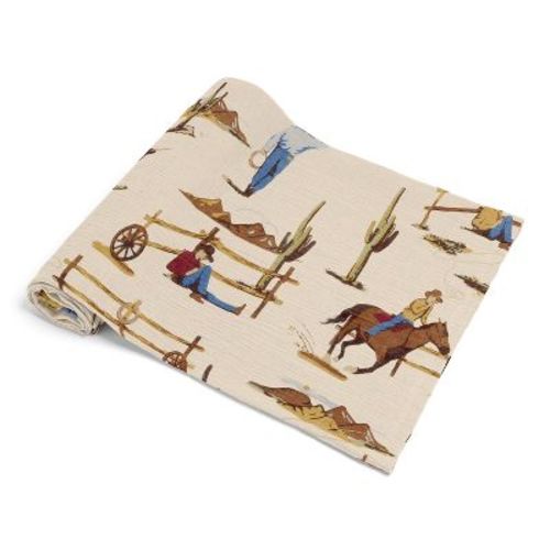 Sweet Jojo Designs Baby Boy Muslin 100% Cotton Swaddle Blankets Wild West Cowboy Multicolor