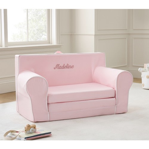 Anywhere Sofa Lounger, Pearl with White Piping
