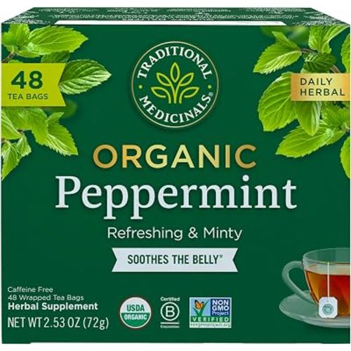 Traditional Medicinals Organic Peppermint, 48 Tea Bags