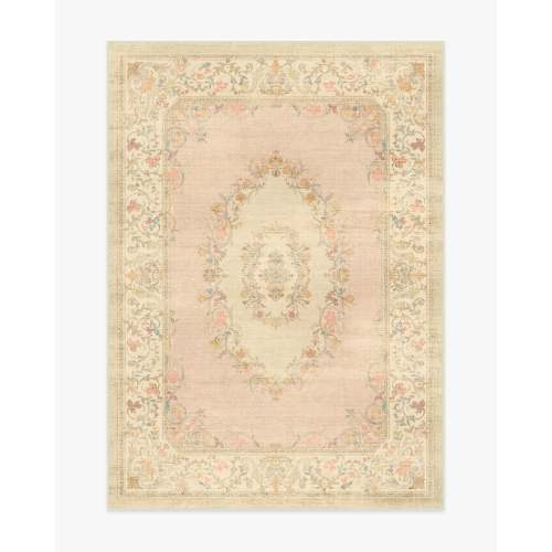Bridgerton Lady Whistledown Vintage Pink Rug | Ruggable