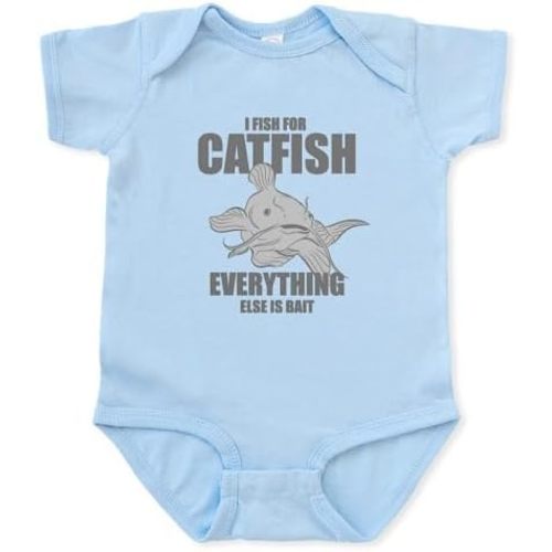 CafePress Catfish Fishing Shirts Fish for Catfish Body Suit Infant Baby Bodysuit Romper