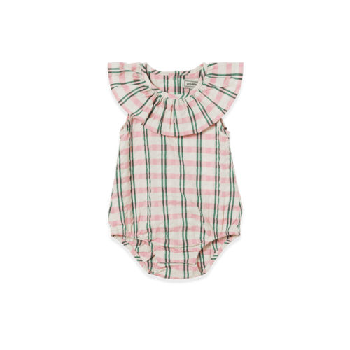 Seersucker Collar Romper – James + Joy