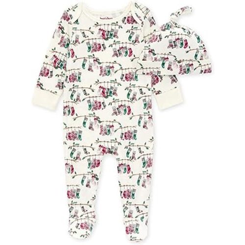 Burt's Bees Baby Baby Girl's Romper Jumpsuit, 100% Organic Cotton One-Piece Outfit Coverall