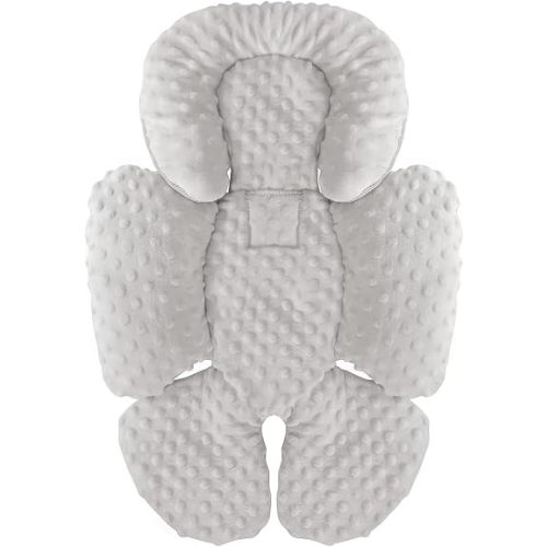 KAKIBLIN Infant Car Seat Insert, Carseat Head Insert & Body Support for Newborn, 2-in-1 Reversible Newborn Car Seat Cushion, Soft Stroller Insert for Car Seats, Bouncer, Strollers, Swing