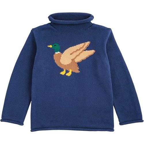 Mud Pie Toddler Boy Duck Rollneck Sweater