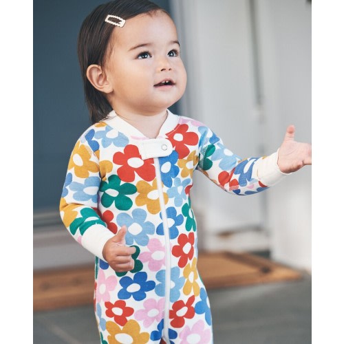 Baby Print 2-Way Zip Sleeper