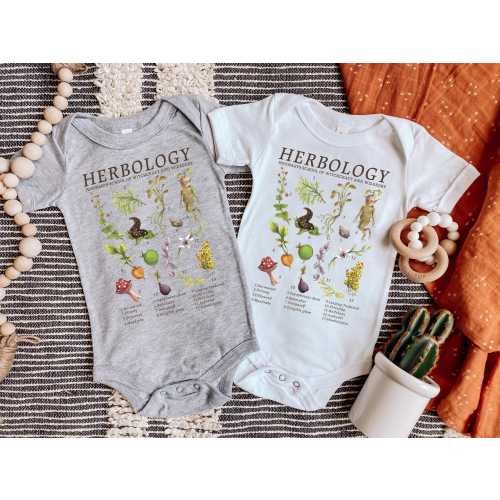 Herbology Harry Potter Baby Bodysuit, Cute Baby Bodysuit, Baby Shower Gift, Fantasy Baby Apparel