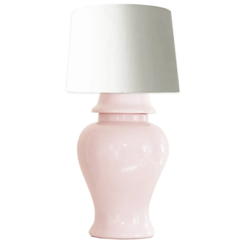 Cherry Blossom Light Pink Ginger Jar Lamp