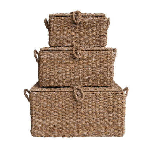 Bay Isle Home™ Lincolndale Handwoven Seagrass Storage Trunks & Reviews | Wayfair