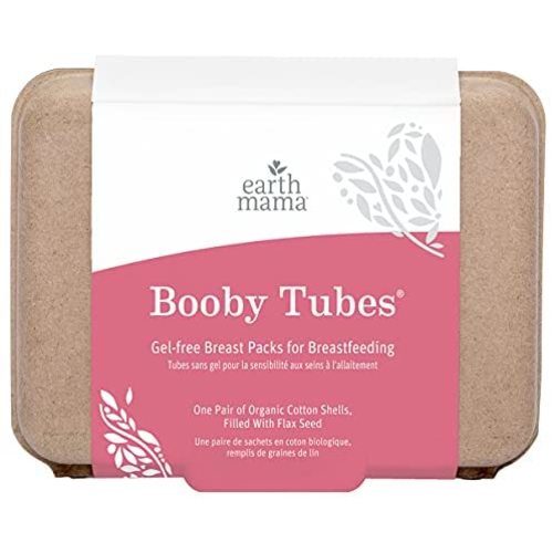 Earth Mama by | Hot and Cold Nursing Packs for Breastfeeding and Sore Breasts, 4.2 Oz, 1 Count, Booby Tubes