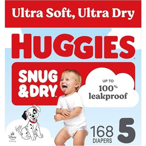 Huggies Snug & Dry Diapers Size 5, 168 Count