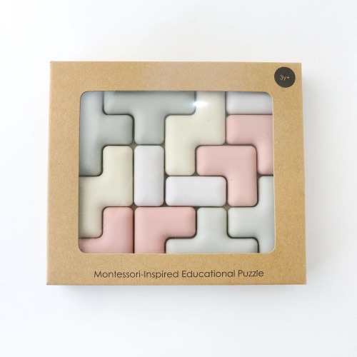 Pentomino Silicone Puzzle – Montessori Shape & Logic Toy