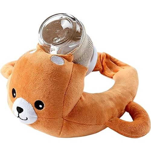 Baby Bottle Holder Hands Free Pillow | Bottle Holder for Baby Self Feeding | Ergonomic Nursing Pillows for Breastfeeding | Machine Washable Feeder Bottles Feeding Support Cushion Cover