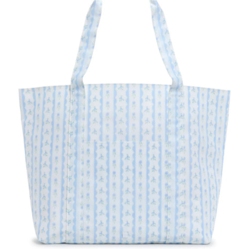 Jumbo Tote - Ribbon Floral Blue