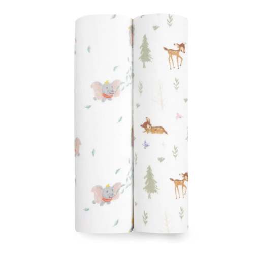 Lot de 2 Couvertures en mousseline de coton Essentials - Disney™ Bambi / Dumbo