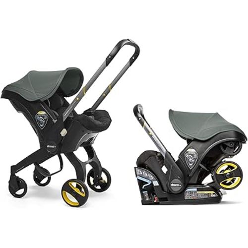Doona Car Seat & Stroller, Slate Green - All-in-One Travel System