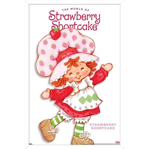 Trends International The World of Strawberry Shortcake - The World of Strawberry Shortcake Feature Series Wall Poster, 34L x 22.4W, White Framed Version