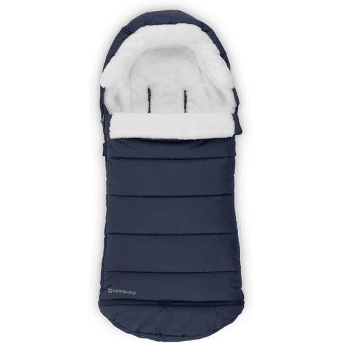 UPPAbaby CozyGanoosh Footmuff - Easily Attaches to UPPAbaby Strollers + RumbleSeat - Ultra-Plush, Weather-Proof - Winter Stroller Cover - Noa (Navy)