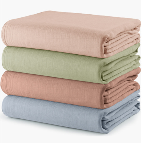 Muslin Swaddle Blankets, 4 Pack