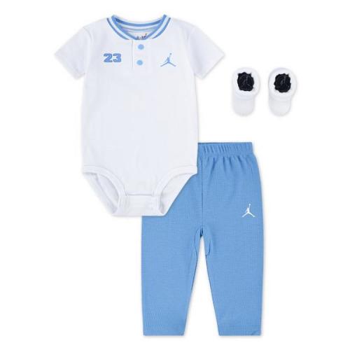Jordan Henley 3-Piece Infant Kids' White/Blue Set - Hibbett Kids