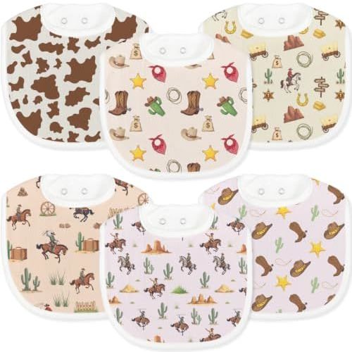 Baby Bibs for Baby Boys Girls 6-Pack