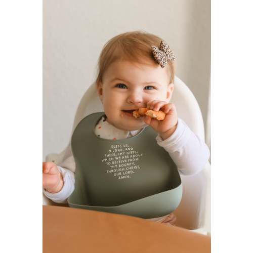 Meal Blessing Silicone Bib