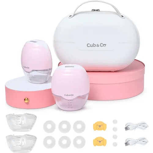 Wearable Hands-Free Breast Pump – Portable Electric Breastfeeding Pump with Multiple Suction Modes, Leakproof Design, LED Display & Travel Case – 120 Milliliters Capacity