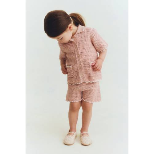 2-PIECE CROCHETED-STYLE SET