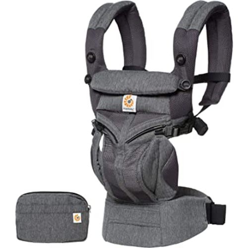 Ergobaby Omni 360 All-Position Baby Carrier for Newborn to Toddler with Lumbar Support & Cool Air Mesh (7-45 Lb), Classic Weave