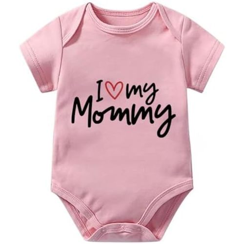 I Love My Mommy Baby Clothes Short Sleeve Baby Boy Bodysuit Inant Baby Girl Romper
