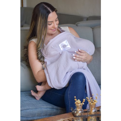 The Lady Alpha Nursing Cool Cover with Built-in Fan | LAVENDER BREEZE — As Seen On Shark Tank - Lady Alpha -The Nursing Cool Cover