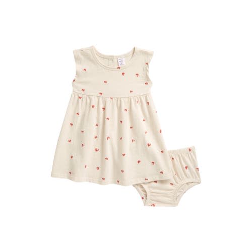 Heart Print Dress & Bloomers Set