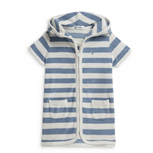 Polo Boys' Striped Terry Hooded Cover Up - Baby