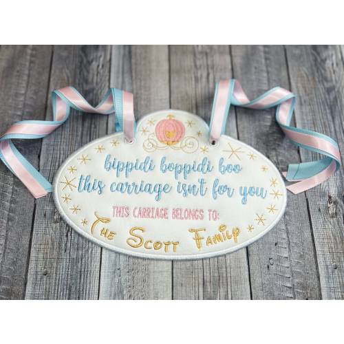 Bippidi Boppidi Boo This carriage isn't for you, fun stroller tag