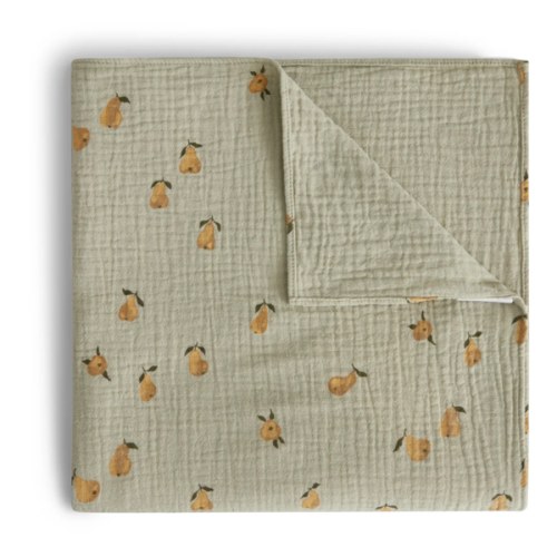 Pear Green Swaddling Blanket | Green